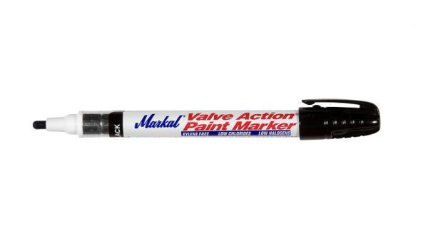 Markal / Laco VALVE ACTION PAINT MARKER, BLACK (MA-96823)