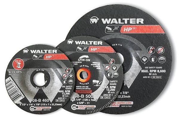 Walter GRINDING WHEEL, 6 X 1/8 X 7/8, HP COMBO, STEEL, TYPE 27 (662980247006)