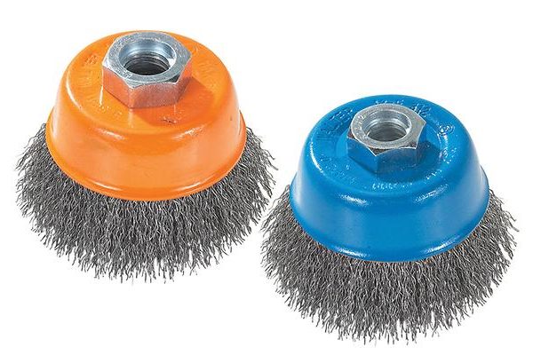 Walter WIRE CUP BRUSH, 5 X 5/8-11 X .020, CRIMPED, STAINLESS/ALUMINUM (662980043592)