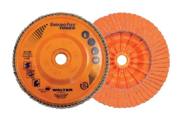 Walter FLAP DISC, 5 X 5/8-11 X 60G, ENDURO-FLEX, STEEL/STAINLESS (662980140055)