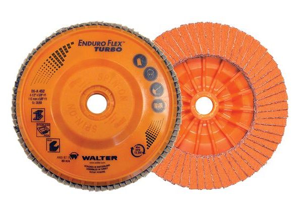 Walter FLAP DISC, 5 X 5/8-11 X 60G, ENDURO-FLEX, STEEL/STAINLESS (662980140055)