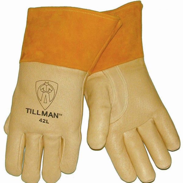 Tillman GLOVES, MIG, PIGSKIN LEATHER, TOP GRAIN, INSULATED BACK, 4" CUFF, EXTRA LARGE (42XL)
