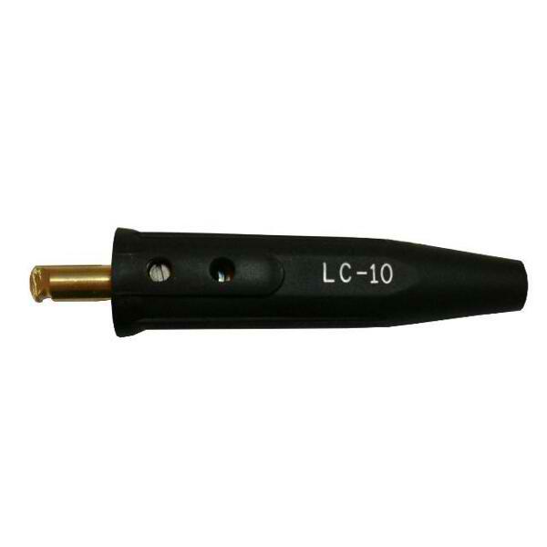 Lenco Welding Products CABLE CONNECTOR, MALE ONLY, BLACK, 250 AMP, 4 THRU 1/0 CABLE (NLC-05043)