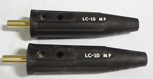 Lenco Welding Products CABLE MACHINE PLUG, MILLER, BLACK, 4 THRU 1/0 CABLE (LEN LC10MP-BLAC)