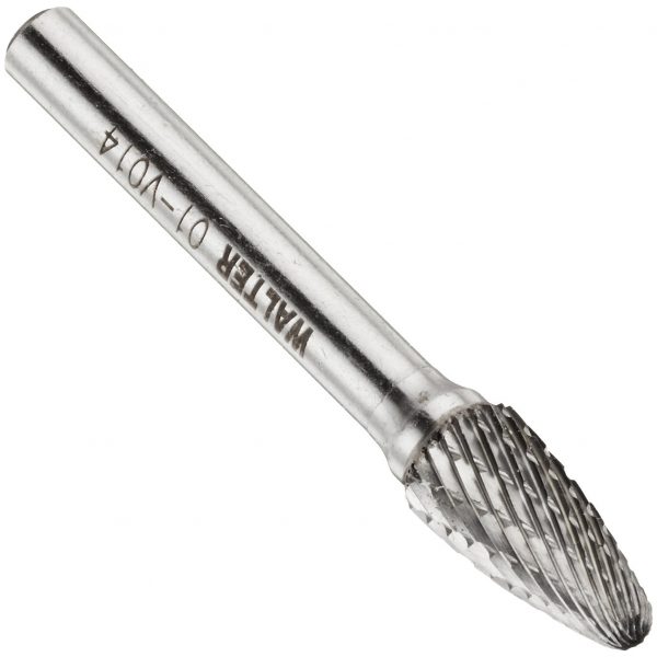 Walter CARBIDE BURR, TREE, 3/8 X 3/4 X 1/4 STEEL/STAINLESS (662980077047)