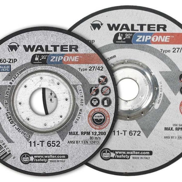 Walter CUTTING WHEEL, 6 X 1/32 X 7/8, ZIP ONE, STEEL/STAINLESS, TYPE 27 (662980582107)