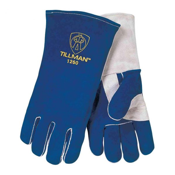 Tillman GLOVES, WELDING, COWHIDE LEATHER, BLUE, 14", COTTON/FOAM LINED, EXTRA, EXTRA LARGE (12502XL)