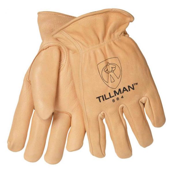 Tillman GLOVES, DRIVERS, DEERSKIN LEATHER, TOP GRAIN, GOLD, PREMIUM, MEDIUM (864M)