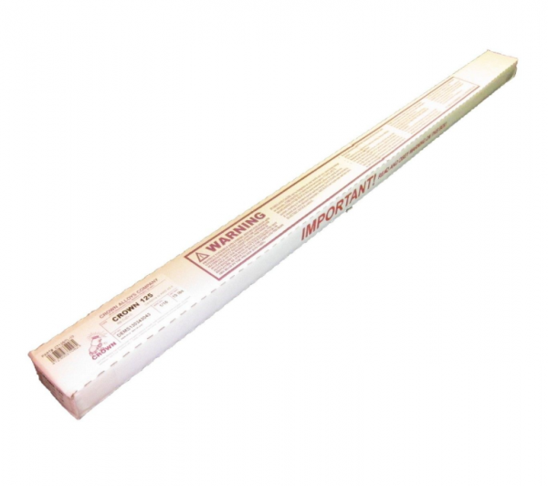 Crown Alloy ROD, BRAZING, BARE, 125, 5/32 X 36 RBCuZn-C (CT125-TP-10)