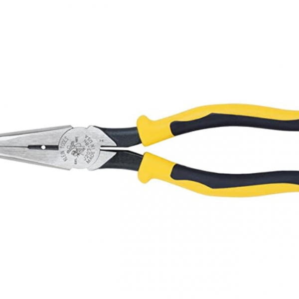 Klein Tools LONG-NOSE PLIERS, HD SIDE CUTTERS, 8-5/1 (409-J203-8N)