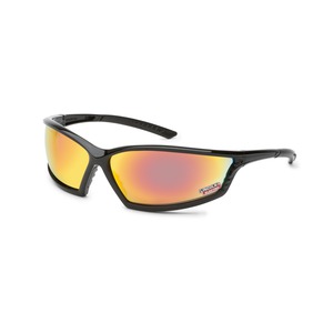 Lincoln Electric SAFETY GLASSES, I-BEAM, BLACK FRAME, RED MIRROR LENS (K2971-1)