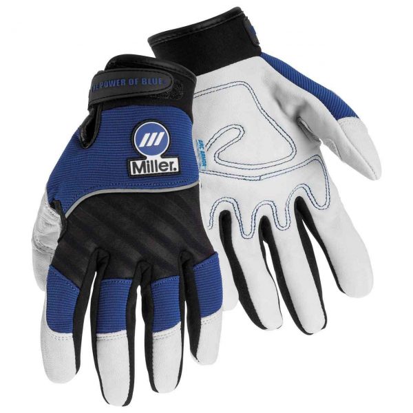 Miller GLOVES, METALWORKER, LEATHER/SPANDEX, EXTRA LARGE (251068)