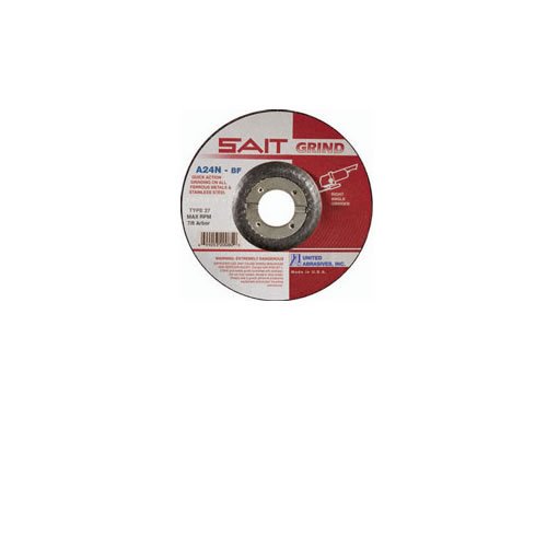 Sait / United Abrasives GRINDING WHEEL, 9 X 1/4 X 5/8-11, TYPE 27, A24N, STEEL/STAINLESS (20095)