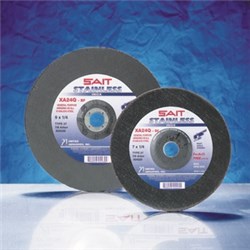 Sait / United Abrasives GRINDING WHEEL, 6 X 1/4 X 7/8, TYPE 27, STAINLESS, CONTAMINANT-FREE (24220)