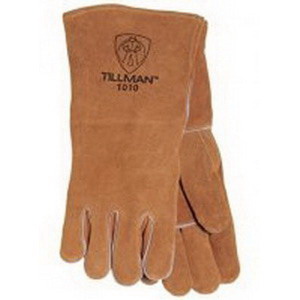 Tillman GLOVES, WELDING, COWHIDE LEATHER, BROWN, 14", COTTON LINED, LEFT HAND ONLY (1010LL)