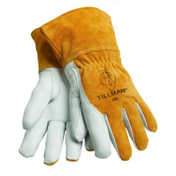 Tillman GLOVES, MIG, GOATSKIN LEATHER, FLEECE LINED, 4" CUFF, MEDIUM (48M)