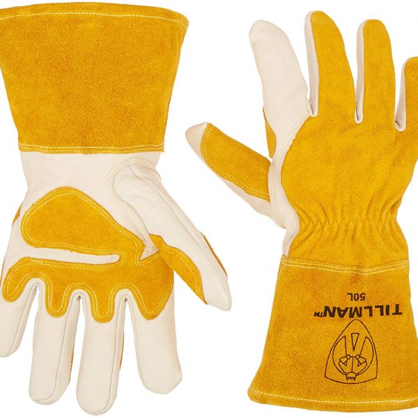 Tillman GLOVES, MIG, COWHIDE LEATHER, FLEECE LINED, 4" CUFF, LARGE (50L)