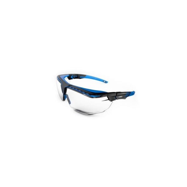 UVEX SPECS, AVATAR OTG, BLACK/BLUE FRAME, CLEAR LENS (763-S3853)