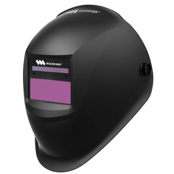 WeldMark HELMET, AUTO-DARKENING, STEEL WORKS, VARIABLE SHADE, SOLAR/BATTERY, BLACK (WEM WM8VS9-13H)