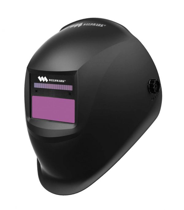 WeldMark HELMET, AUTO-DARKENING, STEEL WORKS, VARIABLE SHADE, SOLAR/BATTERY, BLACK (WEM WM8VS9-13H)