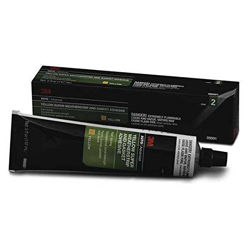 3M SUPER WEATHERSTRIP ADHESIVE, 5 OZ TUBE, YELLOW (051135-08001)